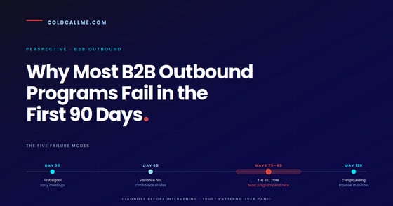 Why B2B Outbound Programs Fail in the First 90 Days