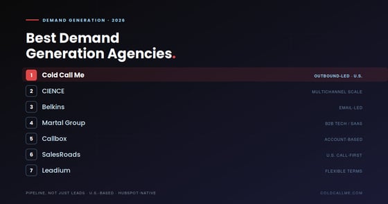 Best Demand Generation Agencies for 2026