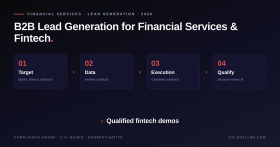 B2B Lead Generation for Financial Services & Fintech
